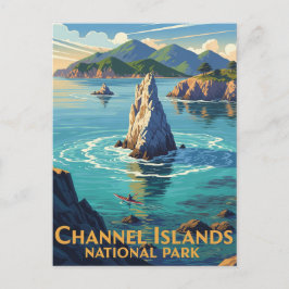 Kayak-Nationalpark auf den Kanalinseln Postkarte