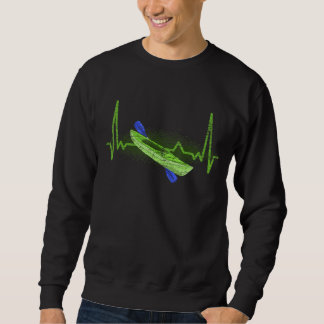 Kayak Paddling Kayaker Canoe Heartbeat Kayaking Sweatshirt