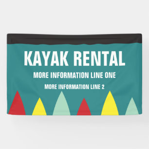 Kayak Rental Business oder Kayak Event Banner