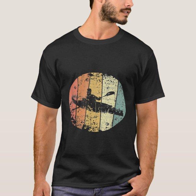 Kayak Rowing Rower Vintager T - Shirt (Vorderseite)