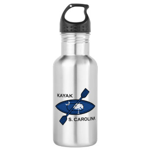 Kayak South Carolina Flag Edelstahlflasche