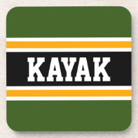 KAYAK Sporty Bold 70er Green Yellow Black Stripes