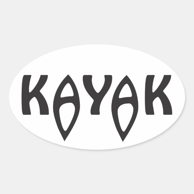 Kayak Sticker (Vorderseite)