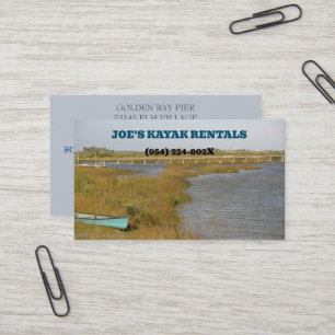 Kayak Vermietung/ Natur geführte Touren Kajak Visitenkarte
