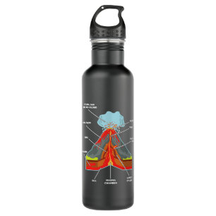 Kayak Water Volcano Lover Geologist Scientist Magm Edelstahlflasche