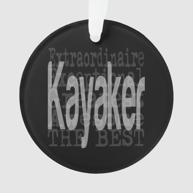Kayaker Extraordinaire Ornament (Vorderseite)