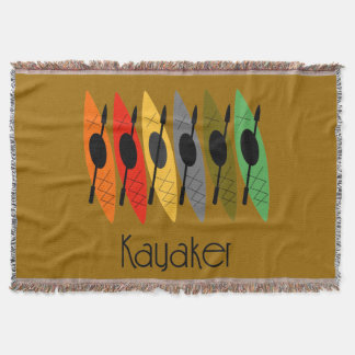 Kayaker gesponnenes umfassendes Brown Decke