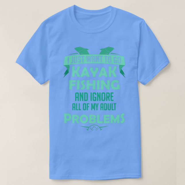 Kayaker Kayak Fishing Funny Kayaking Hobby Gift T-Shirt (Design vorne)