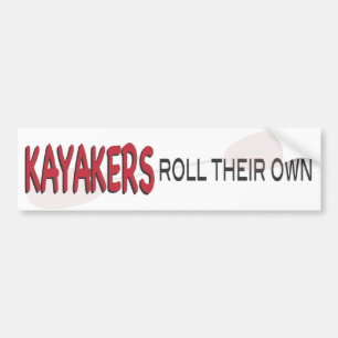 Kayakers-Rolle Autoaufkleber