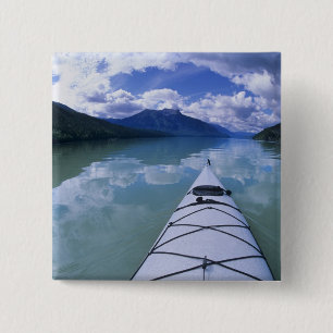 Kayakfahren am Ende des Azure Lake in Wells Button