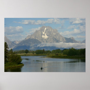 Kayakfahren im Grand-Teton-Nationalpark Poster