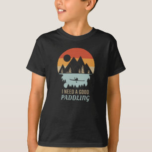 Kayaking Berge Retro T-Shirt