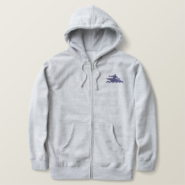 KAYAKING BESTICKTER HOODIE (Design vorne)