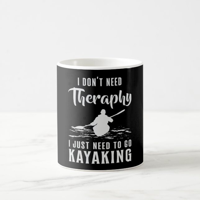 Kayaking Canoe Kayak Canoeing Therapy Funny Gift Kaffeetasse (Mittel)