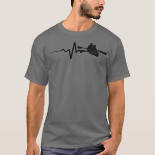 Kayaking Canoeing Heartbeat T-Shirt