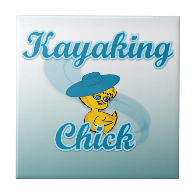Kayaking Chick. 3 Fliese (Vorderseite)