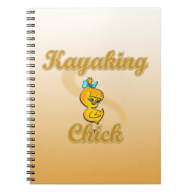 Kayaking Chick Notizblock (Vorderseite)