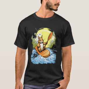 Kayaking Eichhörnchen Kayaker Kayak Canoeing Paddl T-Shirt