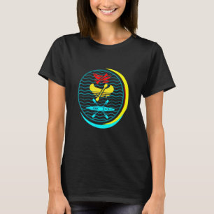 Kayaking erhält mich Retro Paddel Together Kanu Pa T-Shirt