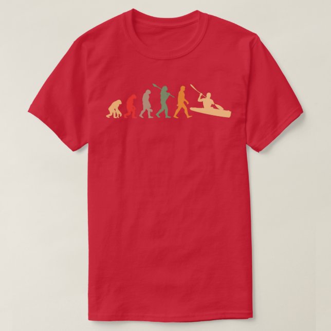 Kayaking-Evolution Vintage  T-Shirt (Design vorne)