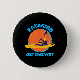 Kayaking gibt mir Spaß Halloween Weihnachten Kajak Button
