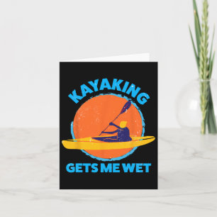 Kayaking gibt mir Spaß Halloween Weihnachten Kajak Karte