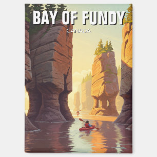 Kayaking in der Bucht von Fundy Nova Scotia Kanada Magnet