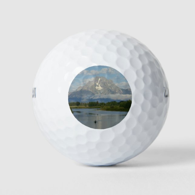 Kayaking in Grand Teton Nationalpark Golfball (Vorderseite)