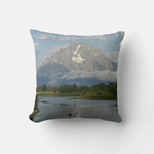 Kayaking in Grand Teton Nationalpark Kissen (Vorderseite)