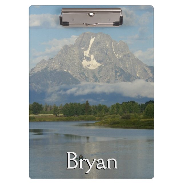 Kayaking in Grand Teton Nationalpark Klemmbrett (Vorderseite)