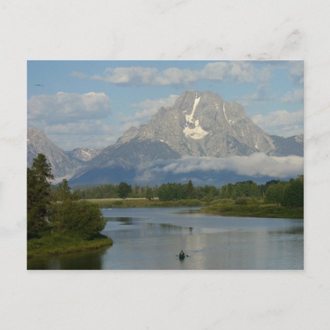 Kayaking in Grand Teton Nationalpark Postkarte (Vorderseite)