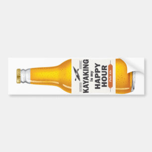 Kayaking ist meine Happy Hour Autoaufkleber