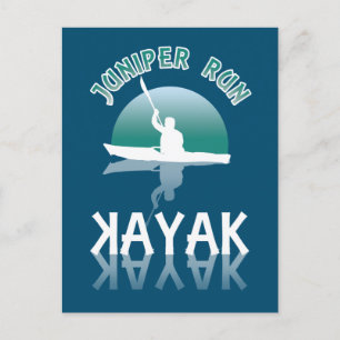 Kayaking Juniper Run - Kayak Postkarte