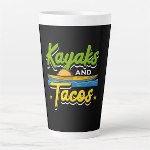 Kayaking - Kajaks und Tacos Lustiges Kayaking Milchtasse
