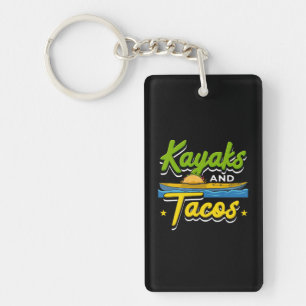 Kayaking - Kajaks und Tacos Lustiges Kayaking Schlüsselanhänger