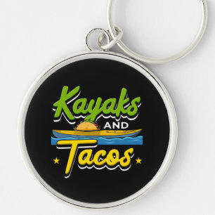 Kayaking - Kajaks und Tacos Lustiges Kayaking Schlüsselanhänger
