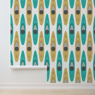 Kayaking Kayak Canoes Pattern Tapete