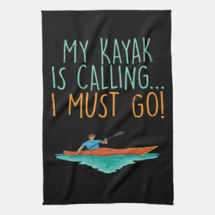 Kayaking Kayak Geschenk Geschirrtuch