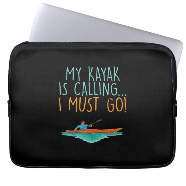 Kayaking Kayak Geschenk Laptopschutzhülle (Vorderseite)