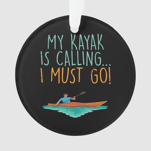 Kayaking Kayak Geschenk Ornament (Vorderseite)
