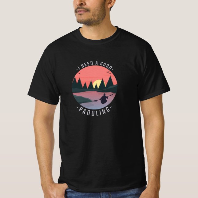 Kayaking Kayak Paddling T-Shirt (Vorderseite)