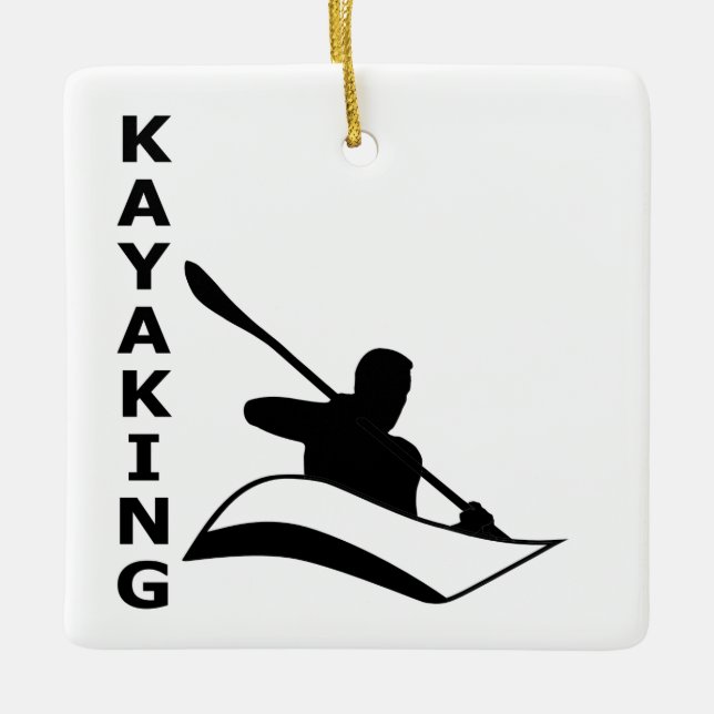 Kayaking Keramikornament (Vorderseite)