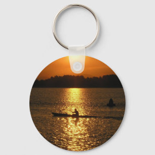 Kayaking Sonnenuntergang Schlüsselanhänger