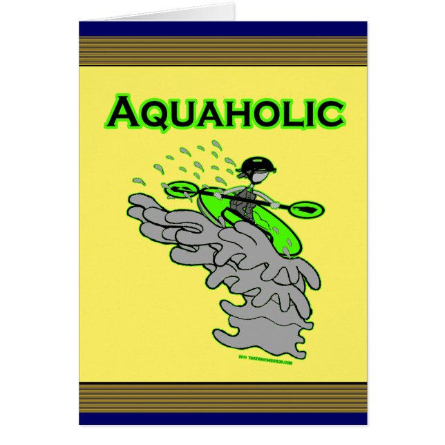 Kayaking Whitewater-Silhouette (Vorne)