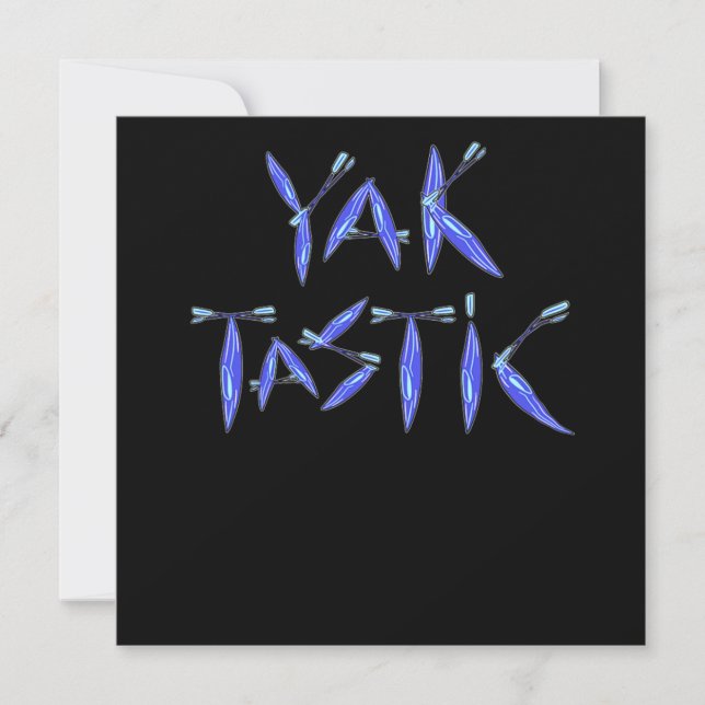 Kayaking Yaktastic Minimalistisch Einladung (Vorderseite)