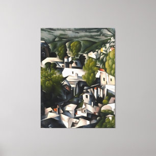 Kayakoy Dorf Griechische Häuser Abstrakte Kunst Leinwanddruck