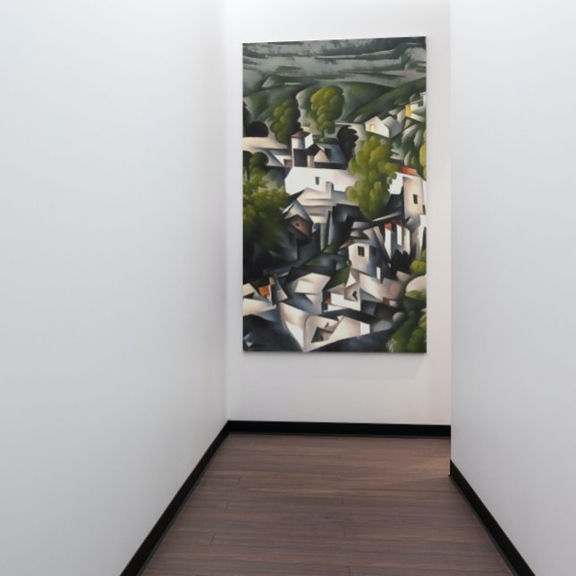 Kayakoy Village Griechische Häuser Abstrakte Kunst Poster (Von Creator hochgeladen)