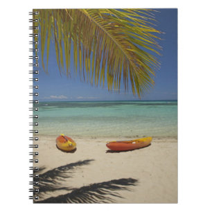 Kayaks am Strand, Plantation Island Resort Notizblock