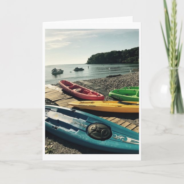 "Kayaks on Put-in-Bay"-Grußkarte Karte (Vorderseite)