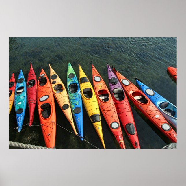 Kayaks-Poster Poster (Vorne)